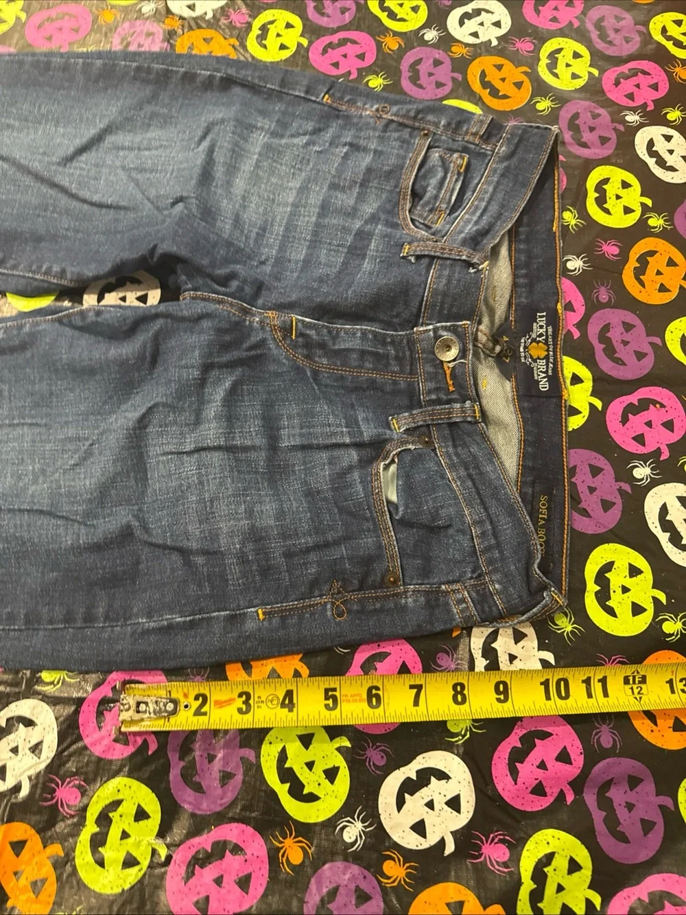 Lucky Brand Dark Blue Flared Wide-Leg Jeans